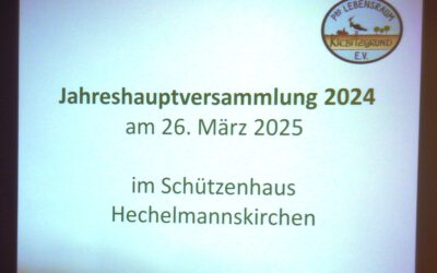 Jahreshaupt-versammlung mit Satzungsänderung und Senkung der Mitgliedsbeiträge
