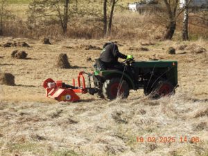 Bearbeitung Projektfläche durch Fachfirma Februar 2025